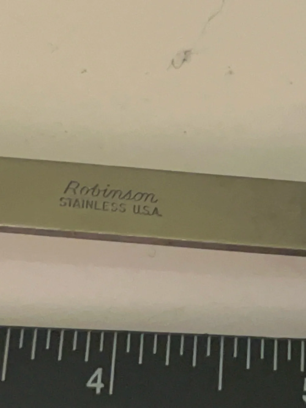 Robinson Stainless Steel Ladle White Plastic Handle Robinson Stainless USA